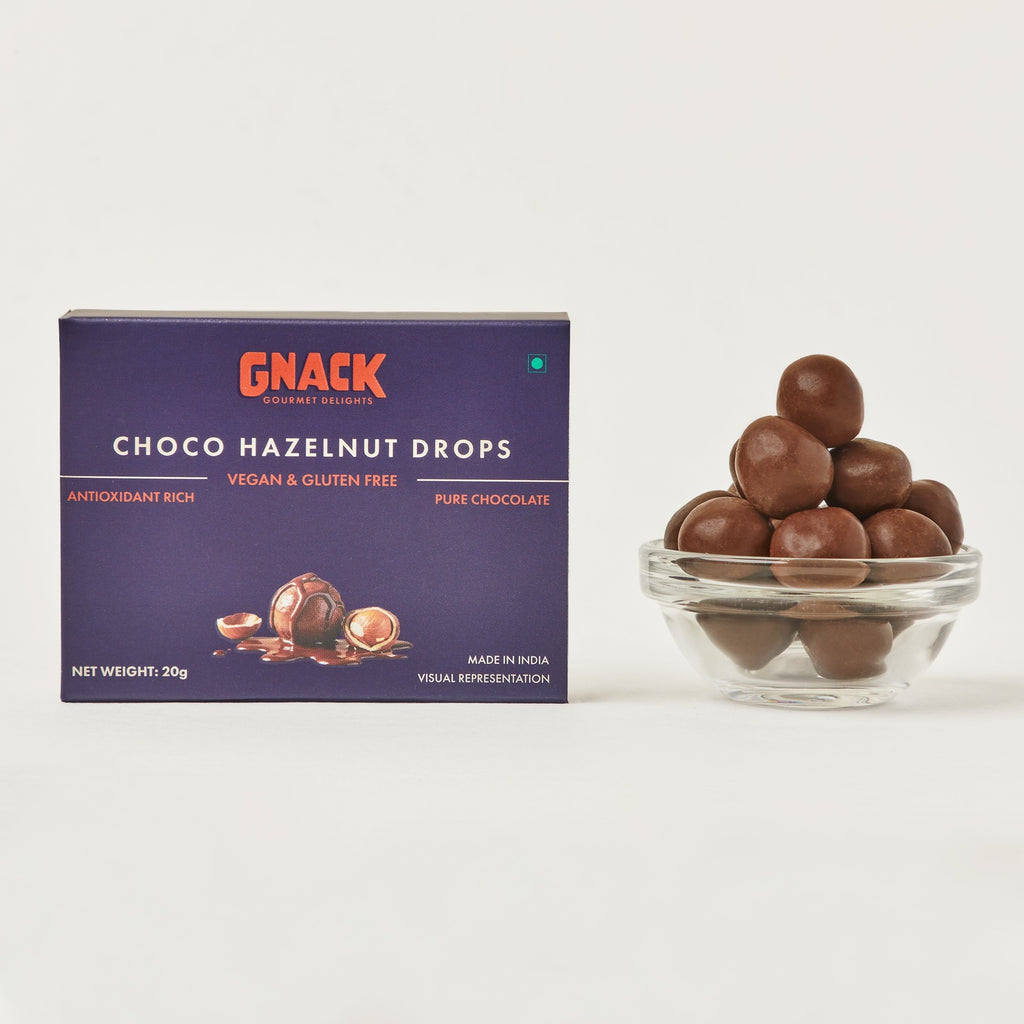 Choco Hazelnut Drops - VEGAN | PURE CHOCOLATE