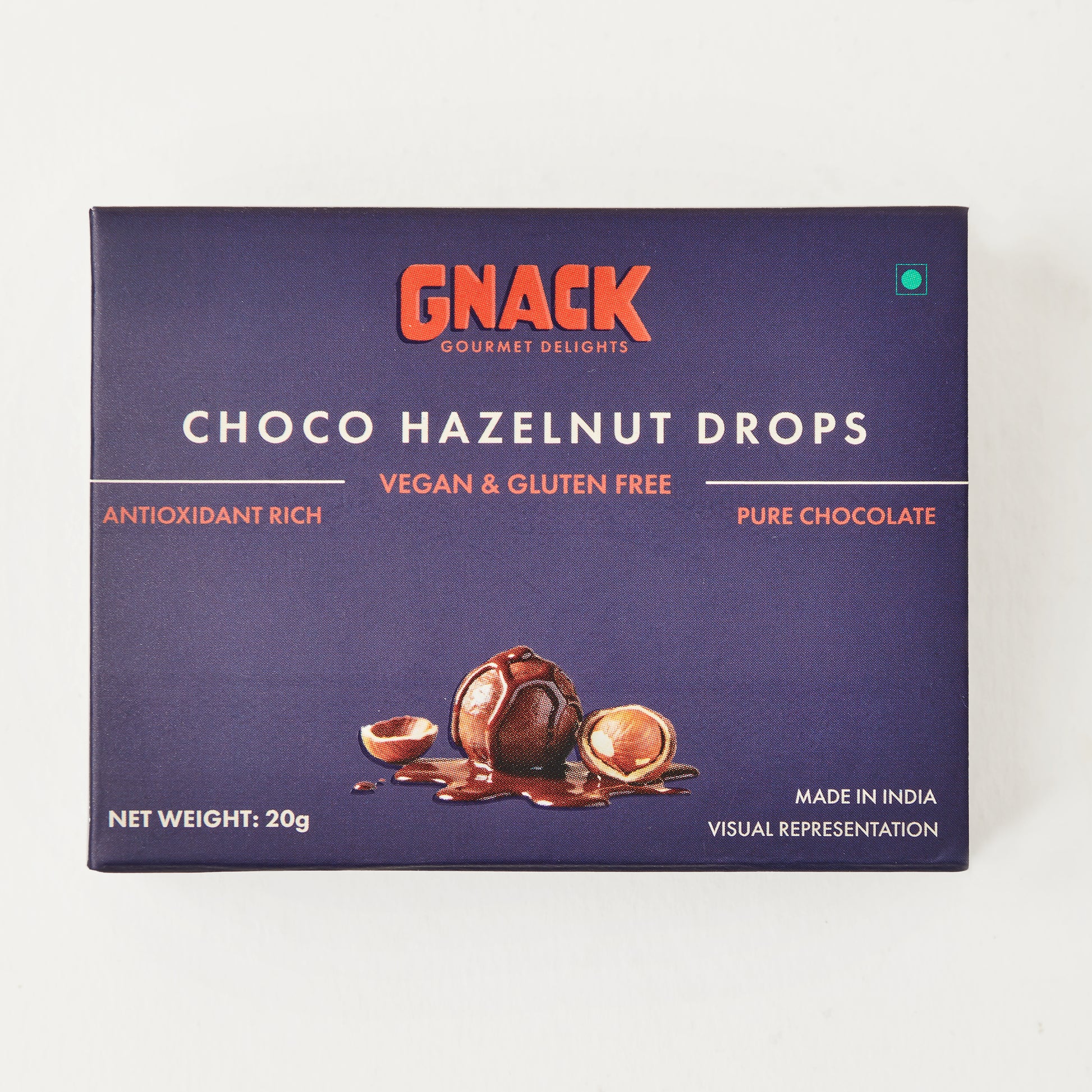 Choco Hazelnut Drops - VEGAN | PURE CHOCOLATE