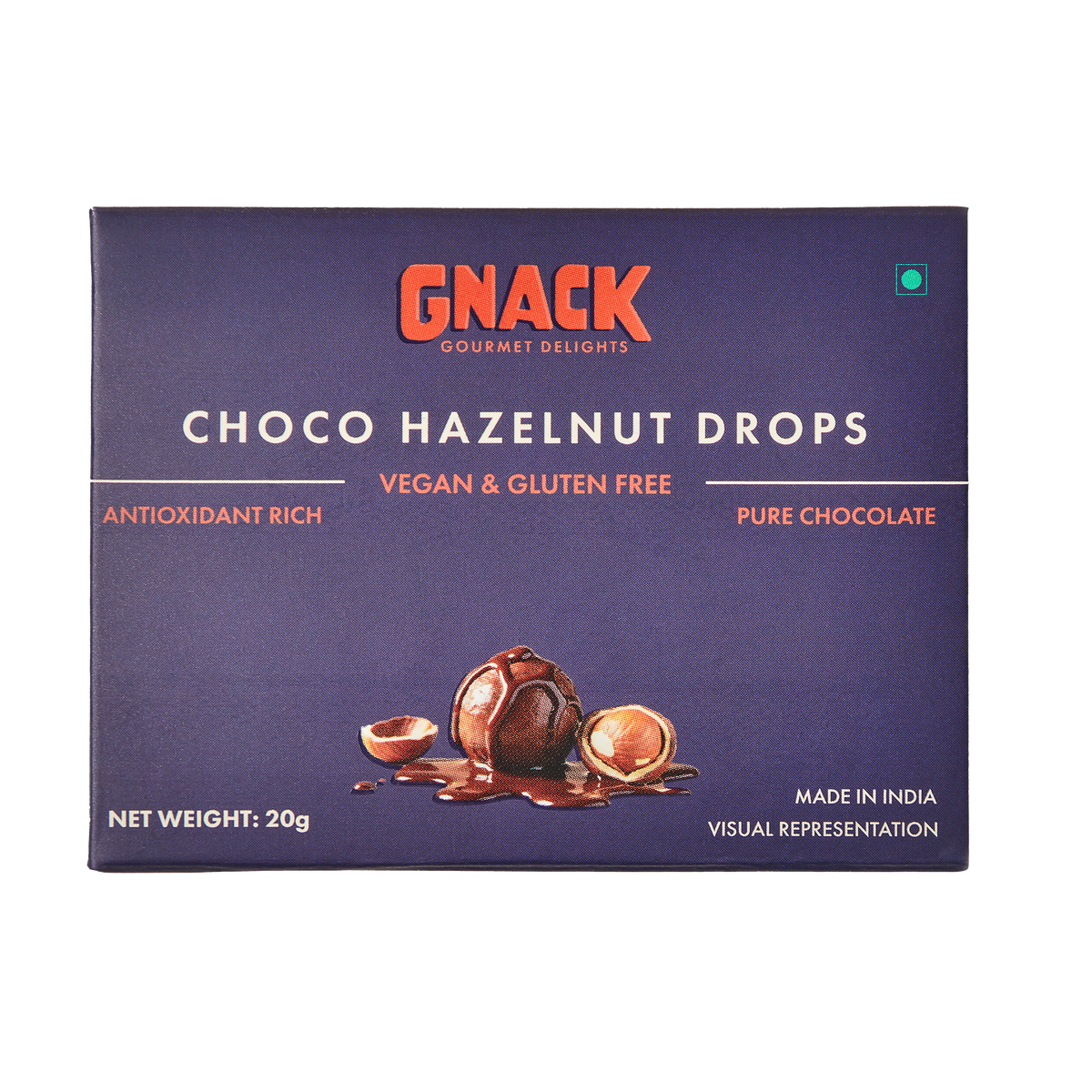 Choco Hazelnut Drops - VEGAN | PURE CHOCOLATE