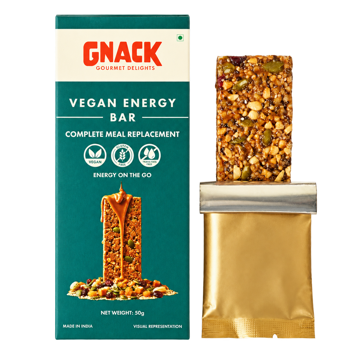 Vegan Energy Bar - 50 GMS | VEGAN | GLUTEN FREE